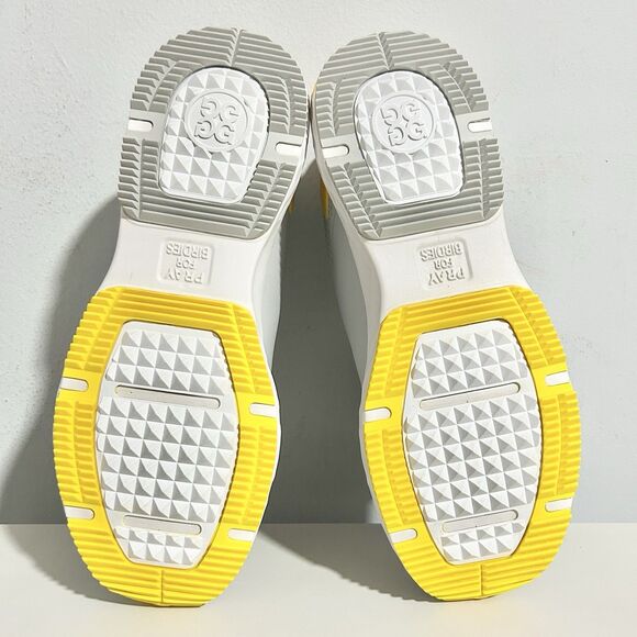 G/Fore G4 G/Drive Men’s Size 9.5 Nimbus Grey Yellow White Spikeless Golf Shoes main image 4
